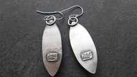 Larimar Deco Inspired Sterling Silver Dangle Earrings