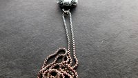 Sugar Skull Roses Spider Red Garnet Gemstone Sterling Silver Pendant Necklace