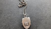 Sugar Skull Roses Spider Red Garnet Gemstone Sterling Silver Pendant Necklace