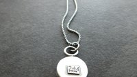 Earth Tone Colored Diamond Sterling Silver Modernist Wire Pendant Necklace