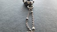 Green Tourmaline Ornate Sterling Silver Wire Studs Modernist Pendant Necklace