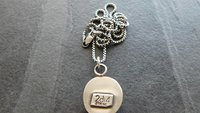 Kazakhstan Golden Hill Lavender Turquoise Nugget Sterling Silver Pendant Necklace