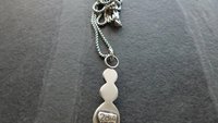 Grey Moonstone Aquamarine Grey Diamond Multi Stone Oxidized Sterling Silver Pendant Necklace