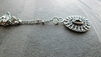 Deep Red Garnet Oxidized Sterling Silver Ornate Wire Pendant Necklace