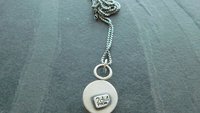 Sterling Silver Ornate Flower Wire Modern Industrial Floral Pendant Necklace