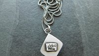 Faceted Rainbow Moonstone Hammered Texture Sterling Silver 14K Gold Mixed Metal Pendant Necklace