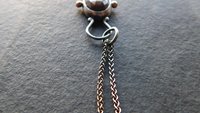 Chocolate Brown Sapphire Sterling Silver 14K Gold Minimalist Pendant Necklace