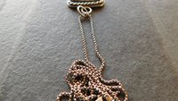 Royston American Turquoise Oxidized Sterling Silver Rope Trim Dainty Pendant Necklace