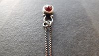 Rosecut Dark Burgundy Wine Garnet Sterling Silver 14K Gold Minimalist Pendant Necklace