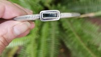 Deep Teal Indicolite Tourmaline Raw Crystal Textured Line Sterling Silver Skinny Stacking Cuff Bracelet