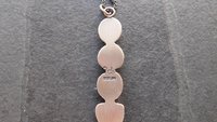 Golden Yellow Citrine Pink Tourmaline Green Tourmaline Orange Kyanite Rainbow Stone Oxidized Sterling Silver Necklace