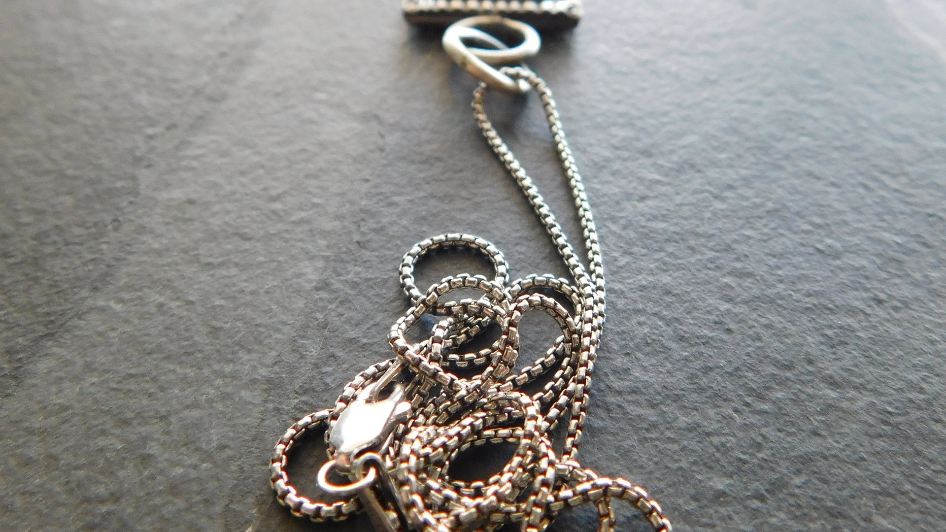 Pink Tourmaline Raw Mineral Sterling Silver Stamped Pendant Necklace