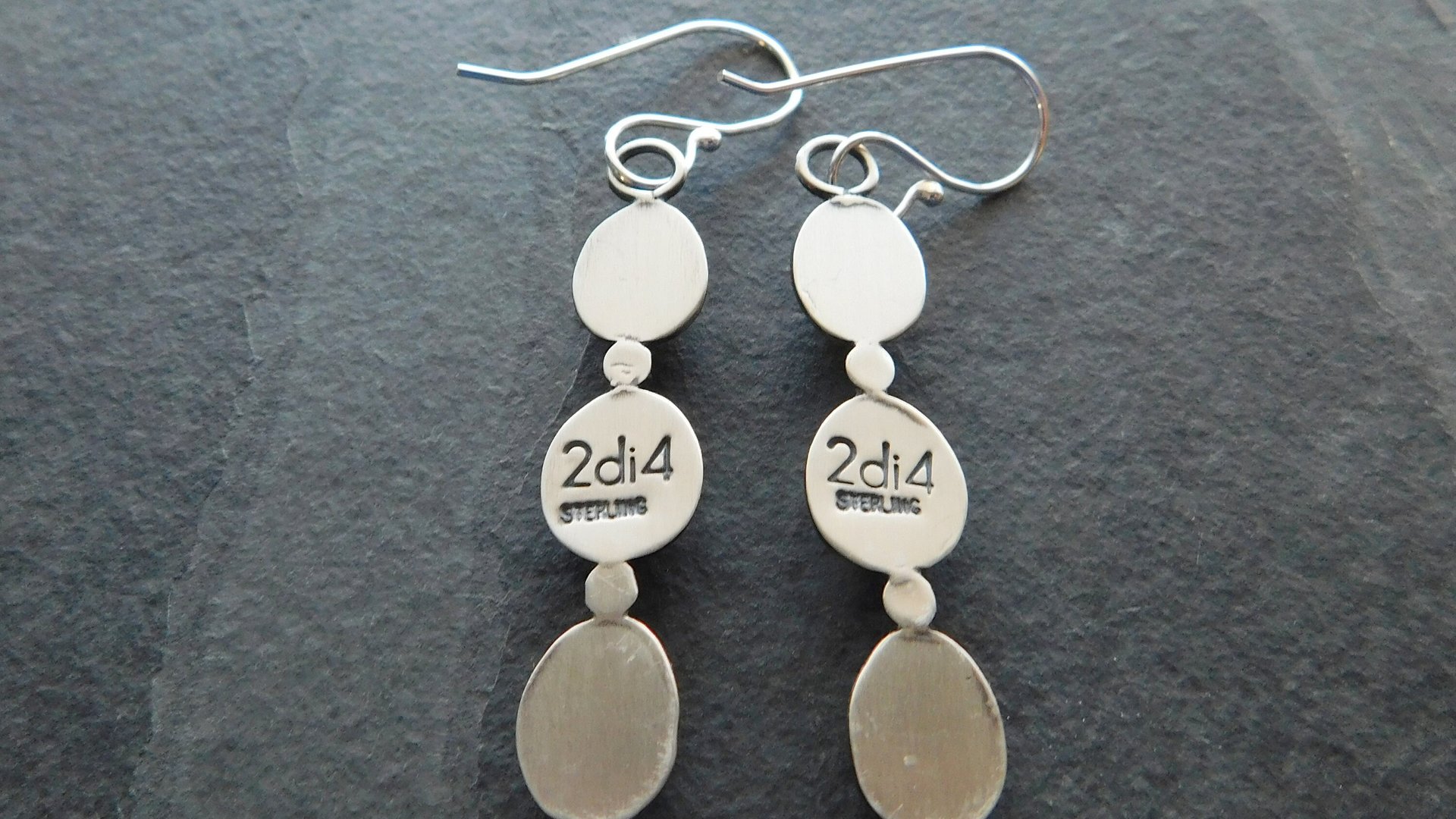 Peridot Citrine Multi Stone Dark Patina Oxidized Sterling Silver Long Gemstone Dangle Earrings