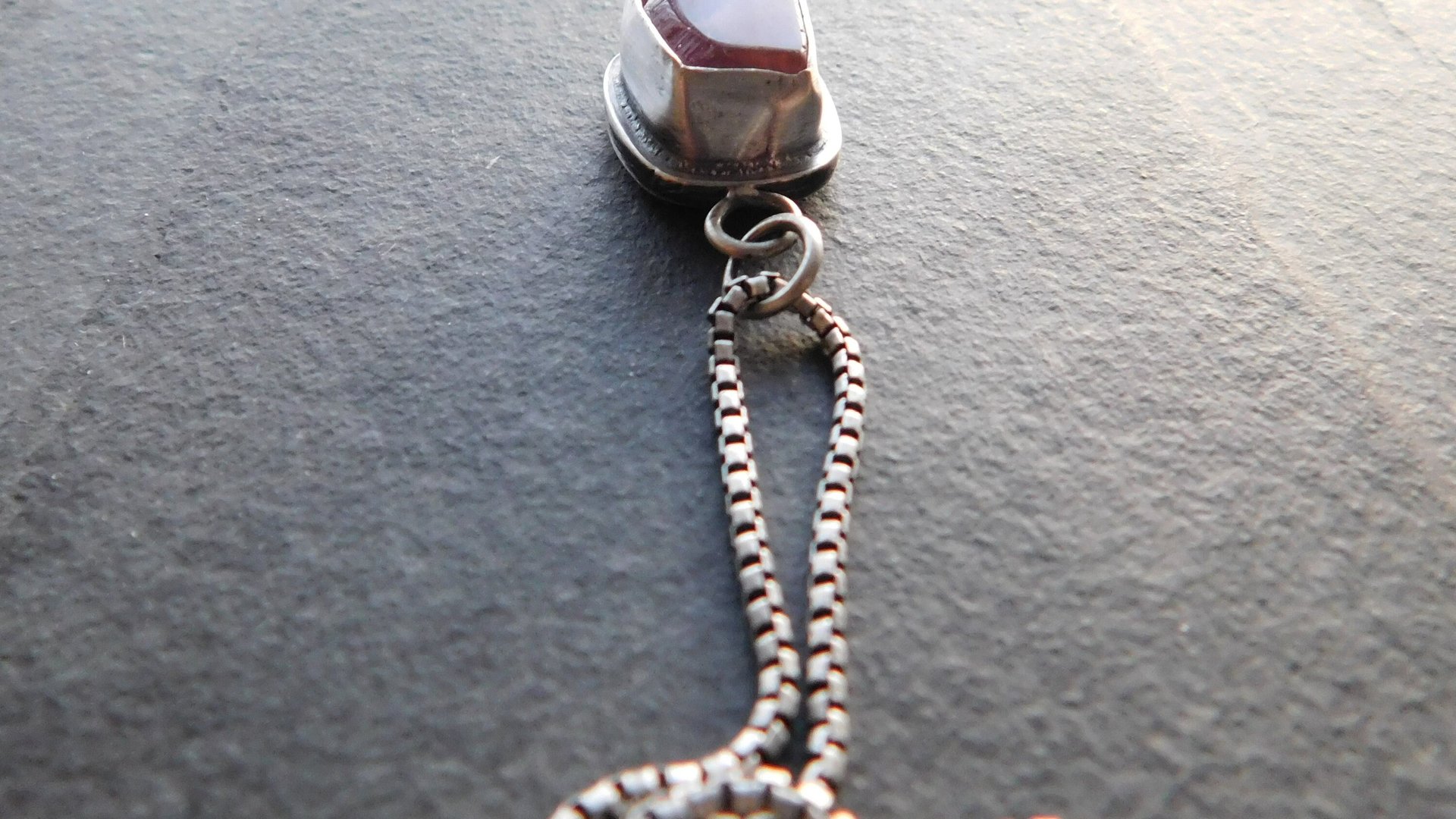 Raw Mineral Ametrine Nugget 14K Gold Dot Oxidized Sterling Silver Minimalist Pendant Necklace