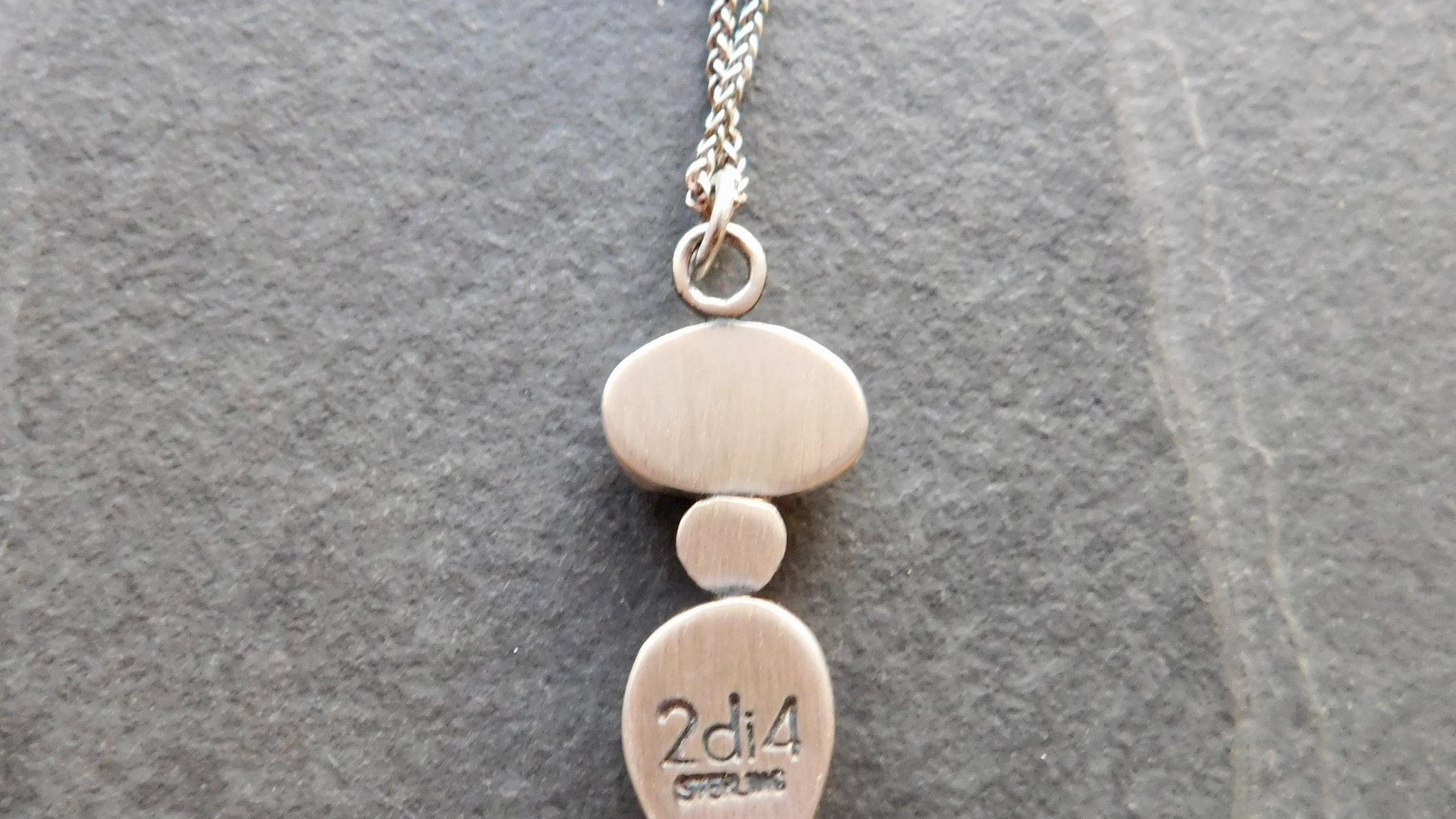 Butterscotch Yellow Slate Gray Multi Sapphire Sterling Silver 14K Gold Accent Pendant Necklace
