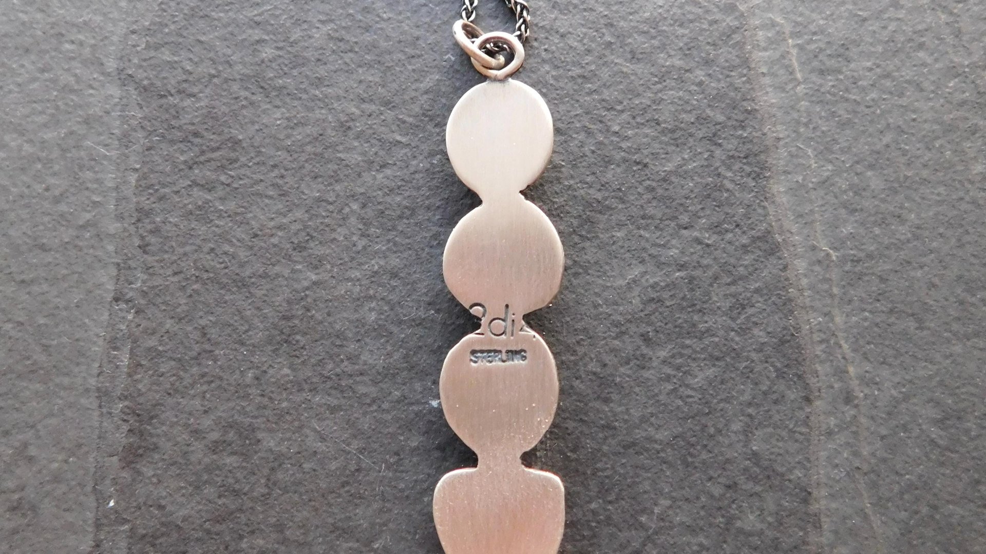 Golden Yellow Citrine Pink Tourmaline Green Tourmaline Orange Kyanite Rainbow Stone Oxidized Sterling Silver Necklace