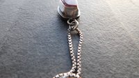 Raw Mineral Ametrine Nugget 14K Gold Dot Oxidized Sterling Silver Minimalist Pendant Necklace